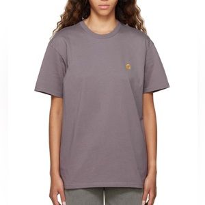 Carhhart woman small purple logo t shirt